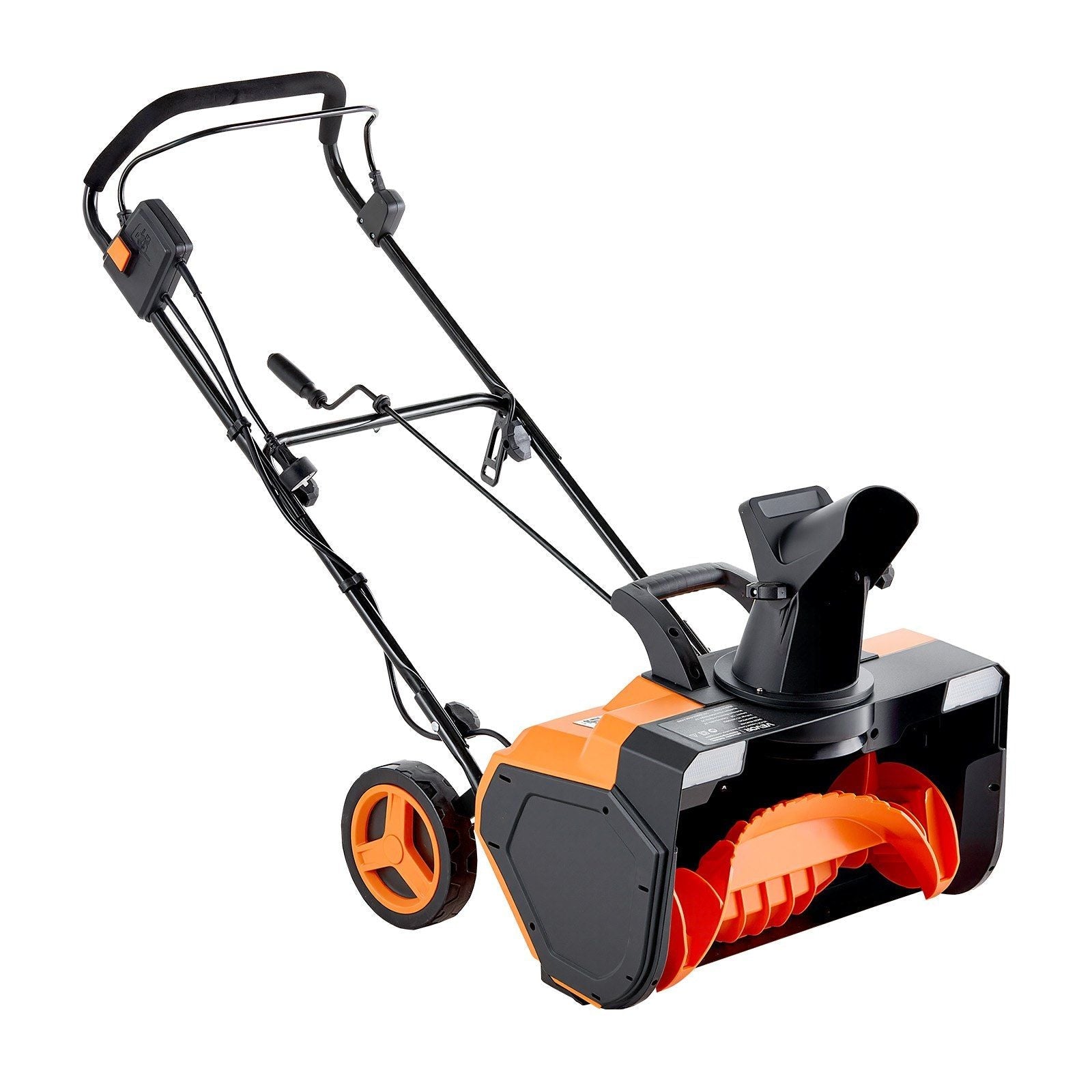Electric Snow Blower, 23 inch 15A Corded Snow Thrower with Dual LED Headlights & 180° Rotating Chute, 25FT Throwing Distance, 12" Depth Clearing, Walk-Behind Snowblower for Driveway Sidewalk