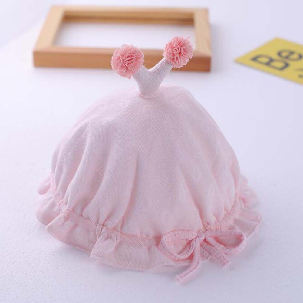 Pink Cute Baby Winter Fall Hat Infant Bucket Hat Cotton Baby Hat for Girls Boys,0-3 Months