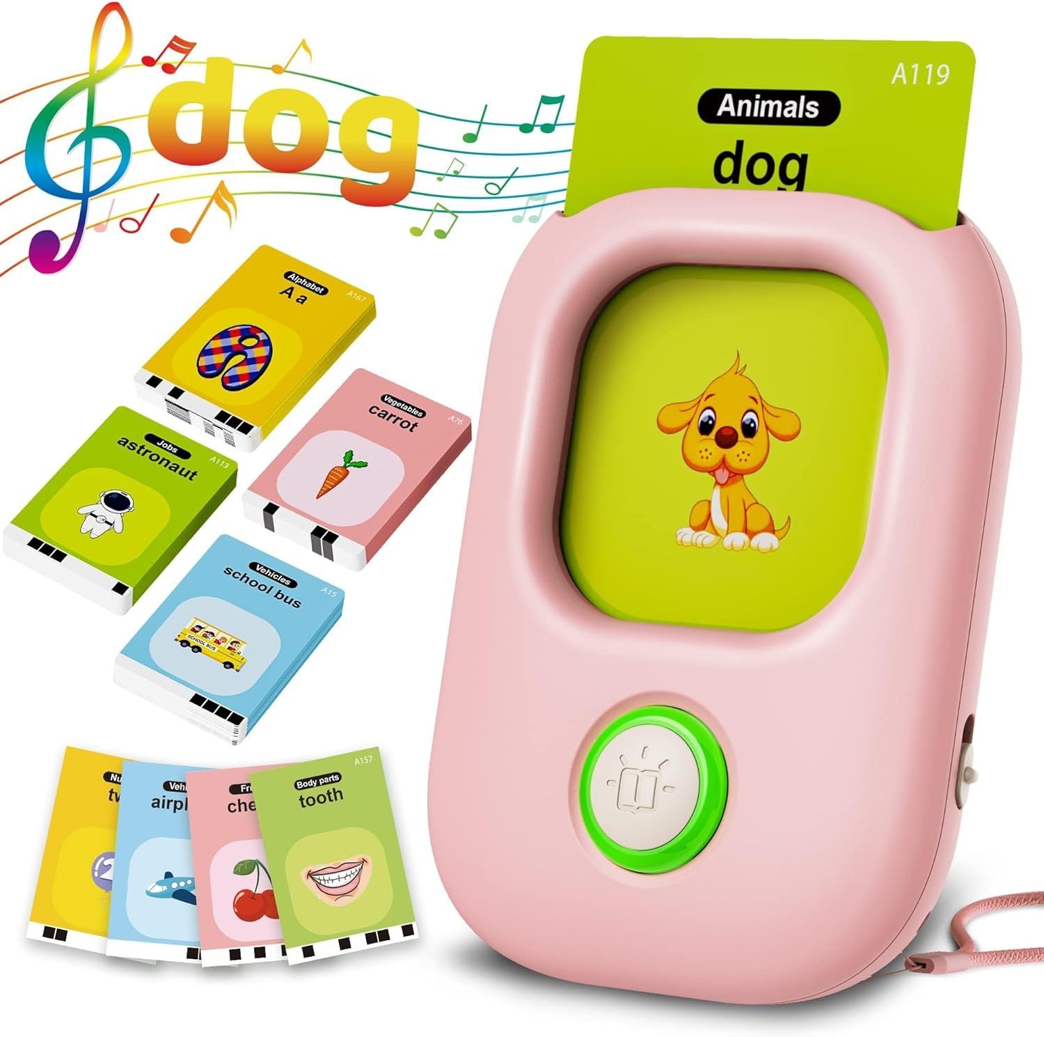 Talking Flash Cards,Kids Toddler Flash Cards with 448 Sight Words,Montessori Toys,Autism Sensory Toys,Speech Therapy Toys,Learning Educational Gifts for Age 1 2 3 4 5 Years Old Boys and Girls