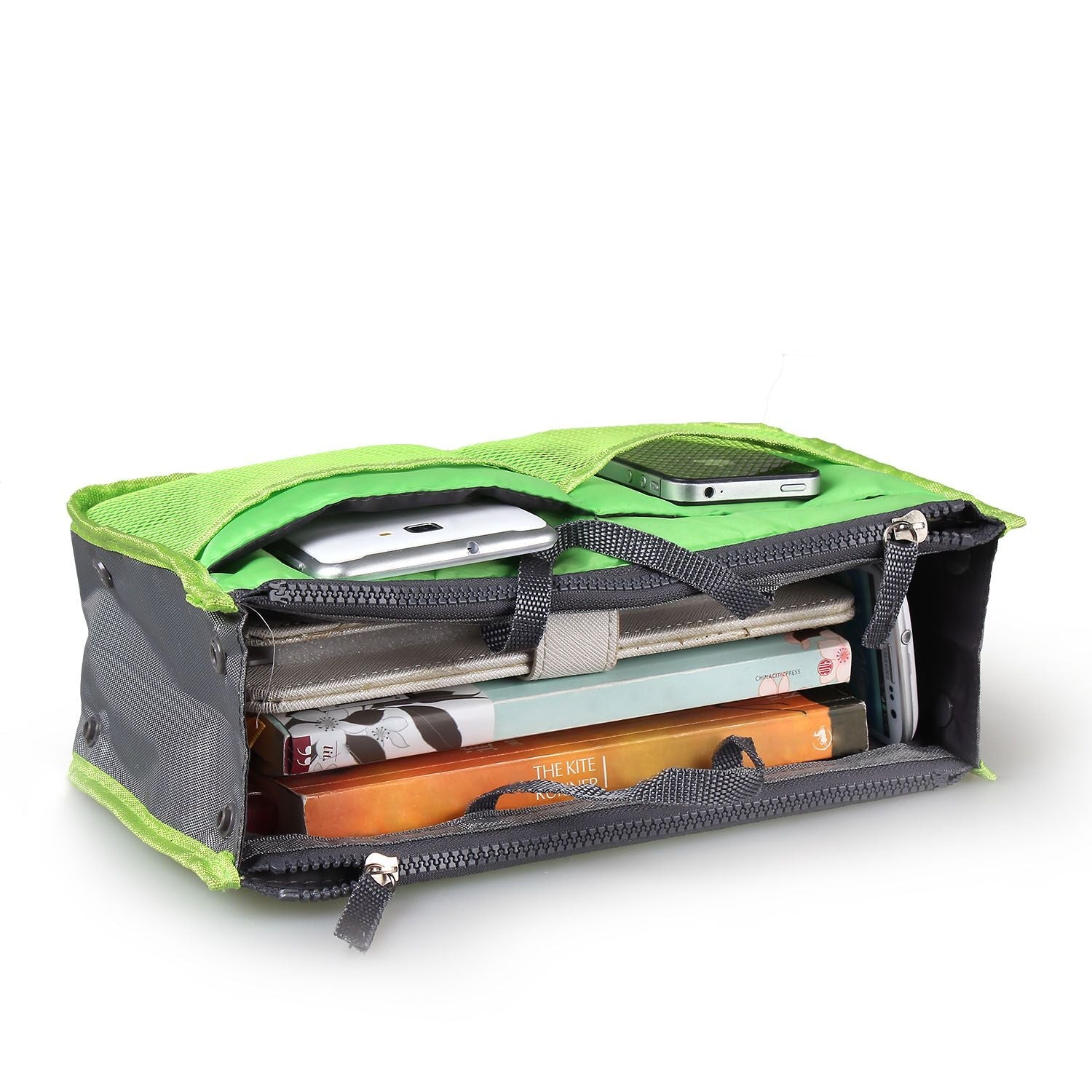 Women Lady Travel Insert Handbag Organiser Makeup Bags Toiletry Purse Liner w/Hand Strap