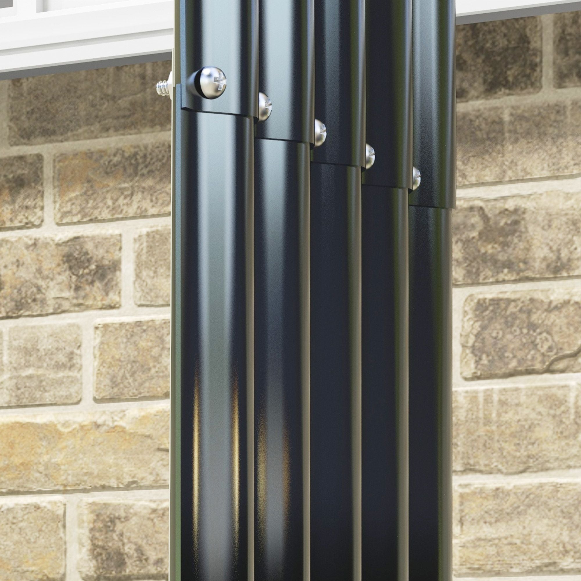 Outsunny Wood Shed Galvanized Steel Firewood Storage Rack with Rubberized Edge for Safety, 4.7' x 1.4' x 4.7'