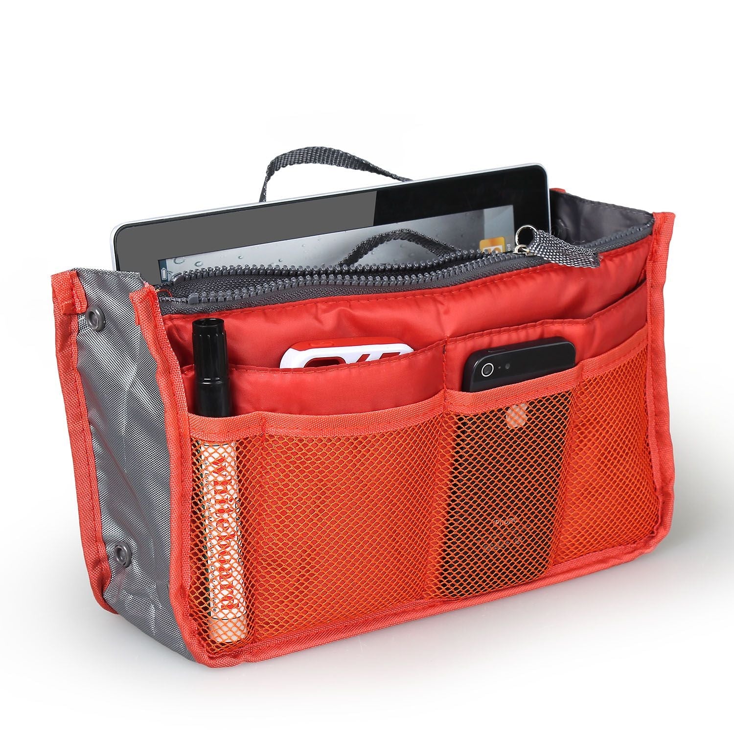 Women Lady Travel Insert Handbag Organiser Makeup Bags Toiletry Purse Liner w/Hand Strap