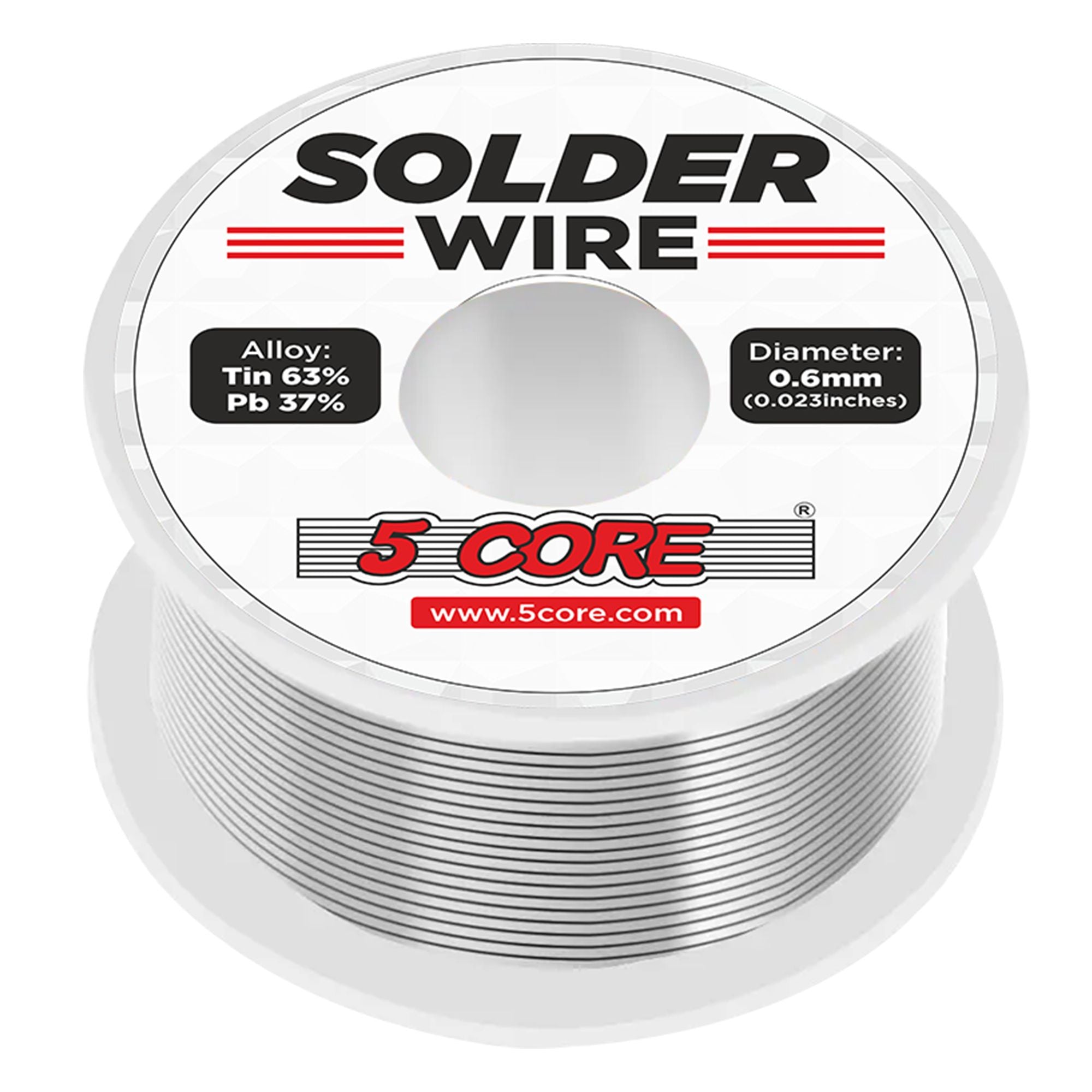63/37 Rosin Core Solder Wire - 50g Tin/Lead Alloy for Precision Soldering