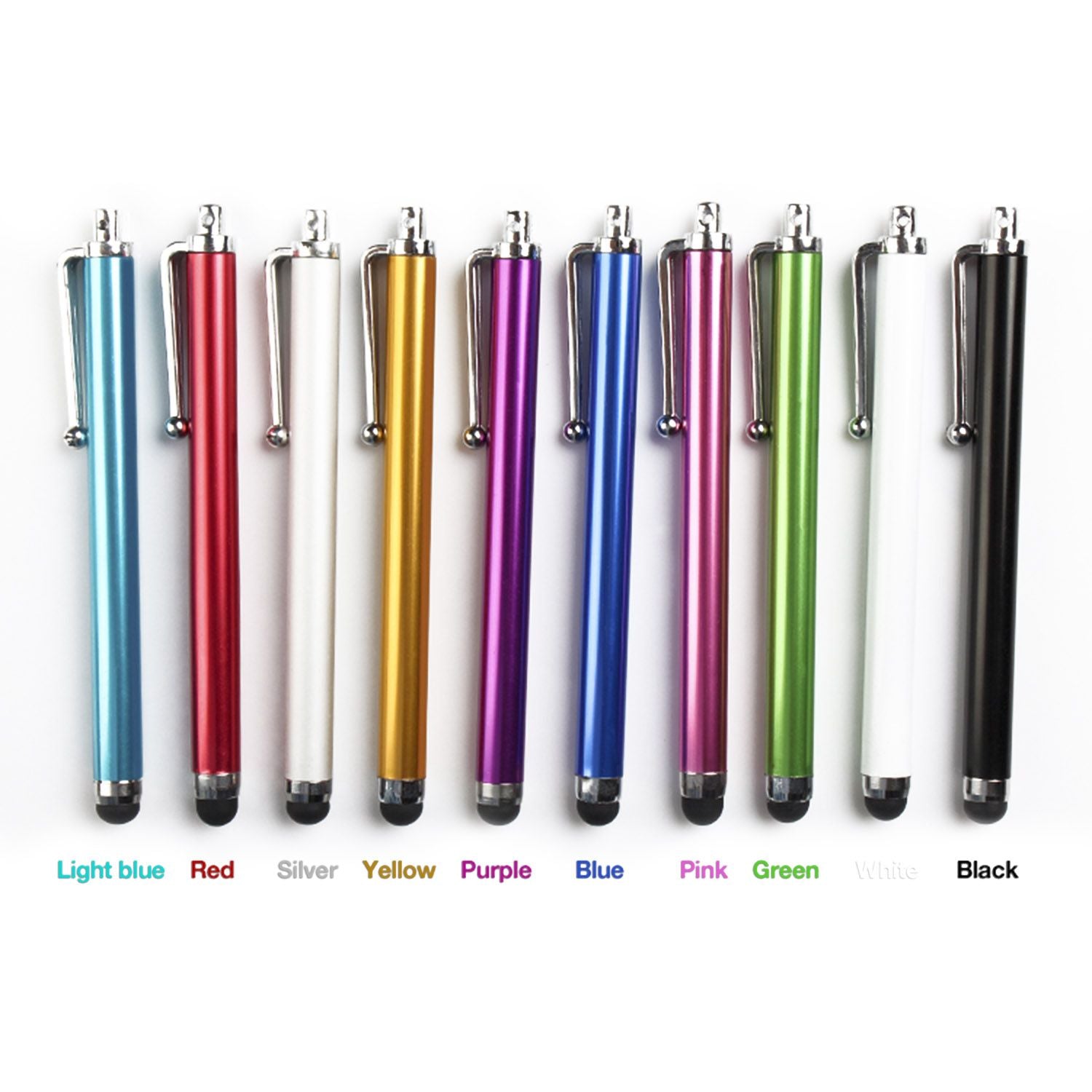 Premium 10-Piece Stylus Pen Set for Capacitive Touch Devices - Ideal for Tablets and Smartphones