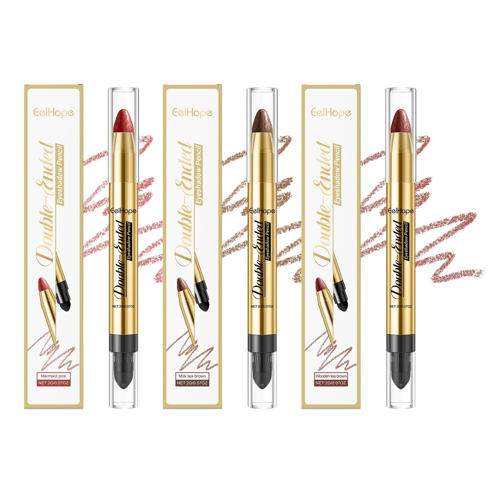 Eelhope Dazzling Eyeshadow Stick A Touch Of Outline Captivating Eye Makeup Light Up Makeup Three-Dimensional Color Sparkle Eyeshadow