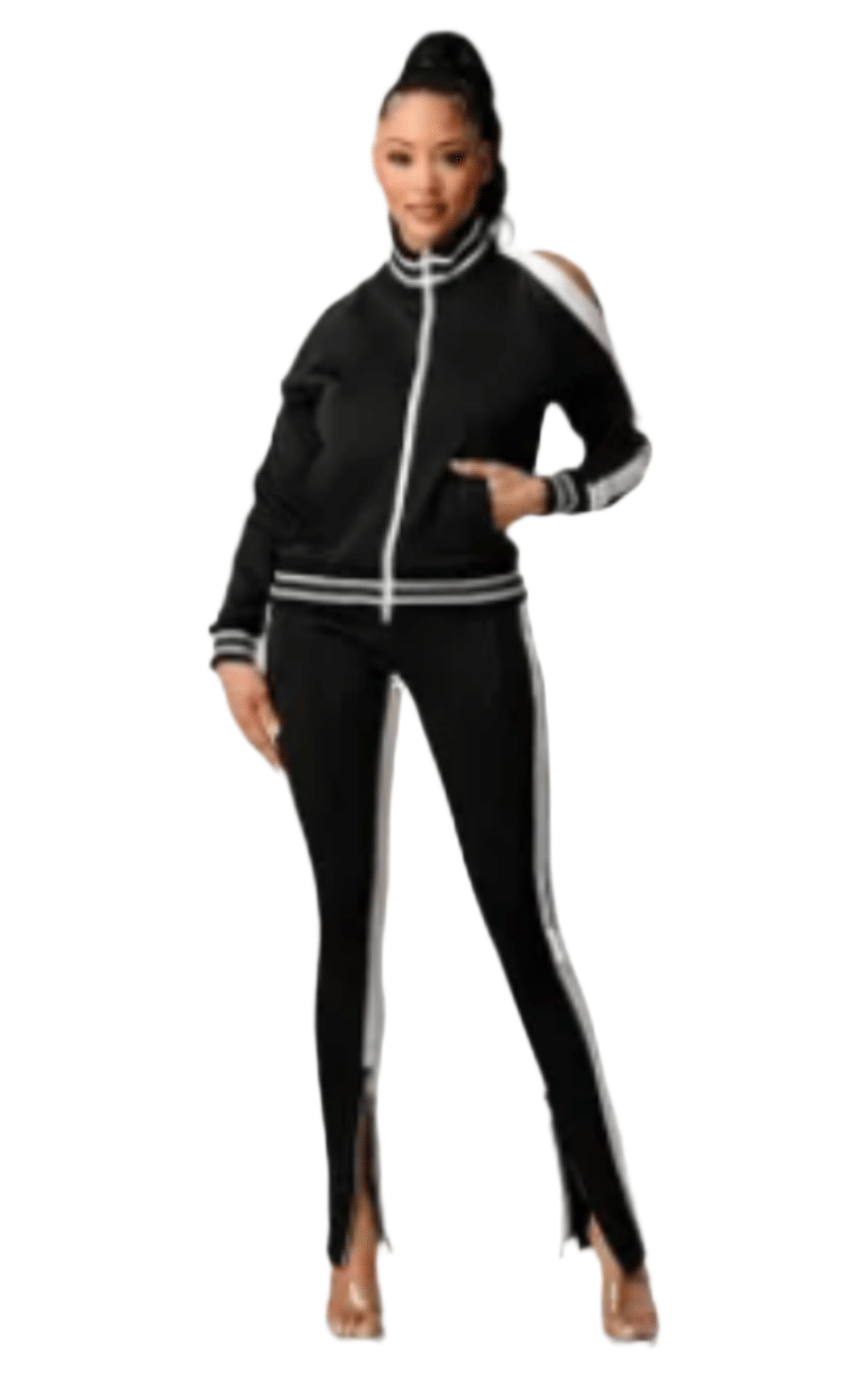 Set Tracksuit Zipper Top, Sport Suit, Loungewear Set, Matching Jogger set