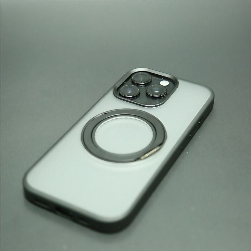 360° Rotating Bracket Phone Case, Compatible with Apple | Magnetic & Drop-proof | Adjusts Freely for Portrait/Landscape Mode, a Must-have for Office Workers and Drama Fans!