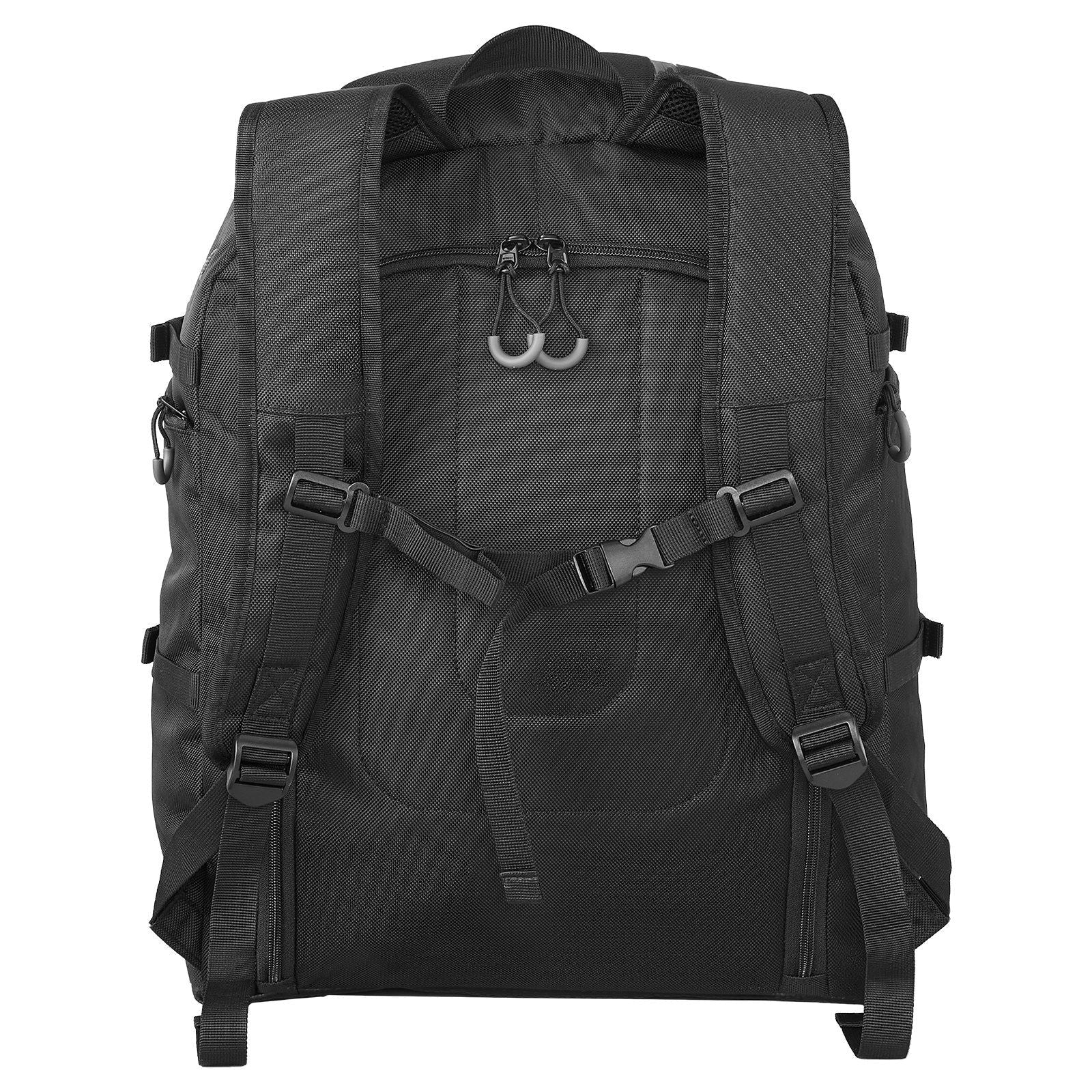 Ski Boot Bag Snowboard Boots Travel Backpack 55L Waterproof Oxford Black