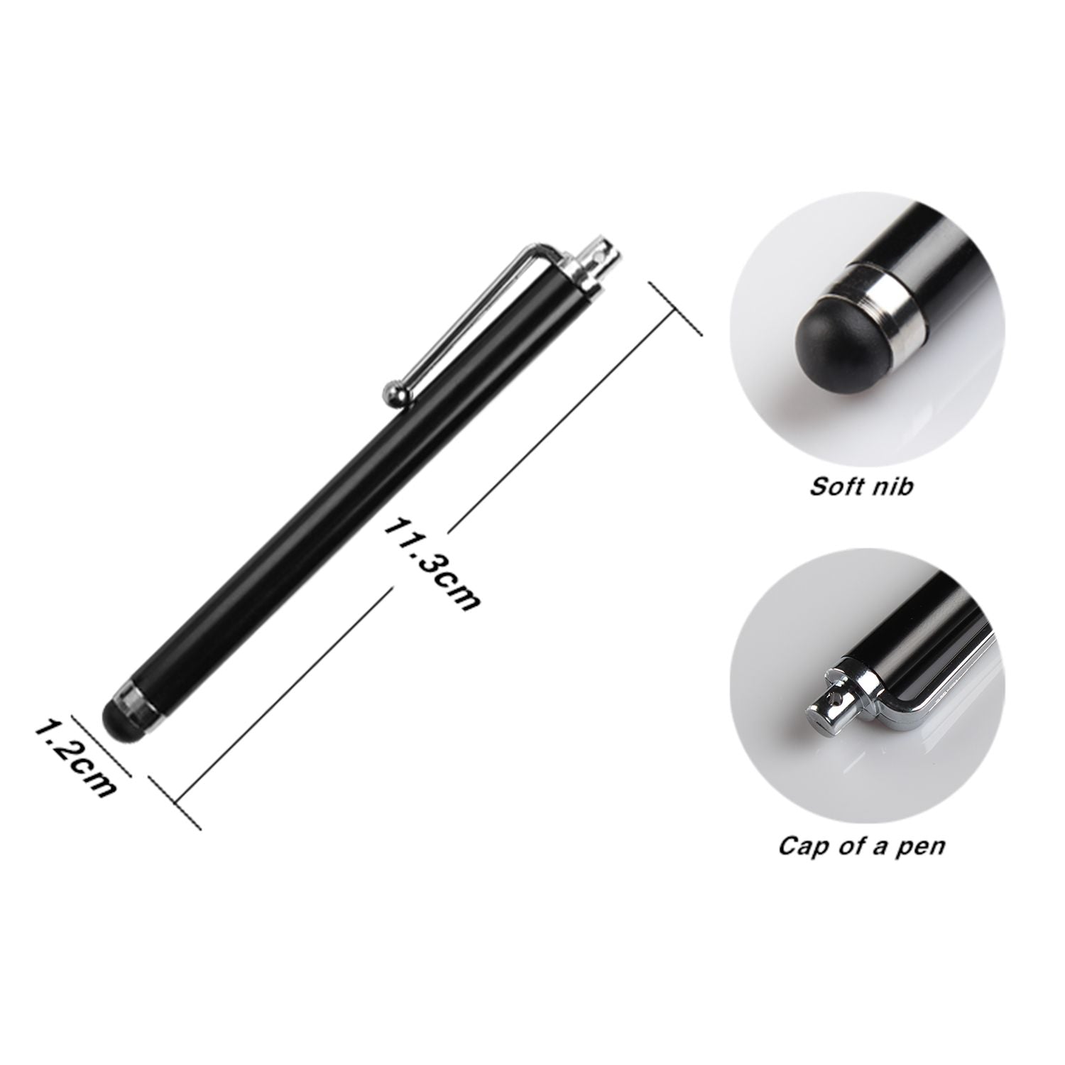 Premium 10-Piece Stylus Pen Set for Capacitive Touch Devices - Ideal for Tablets and Smartphones