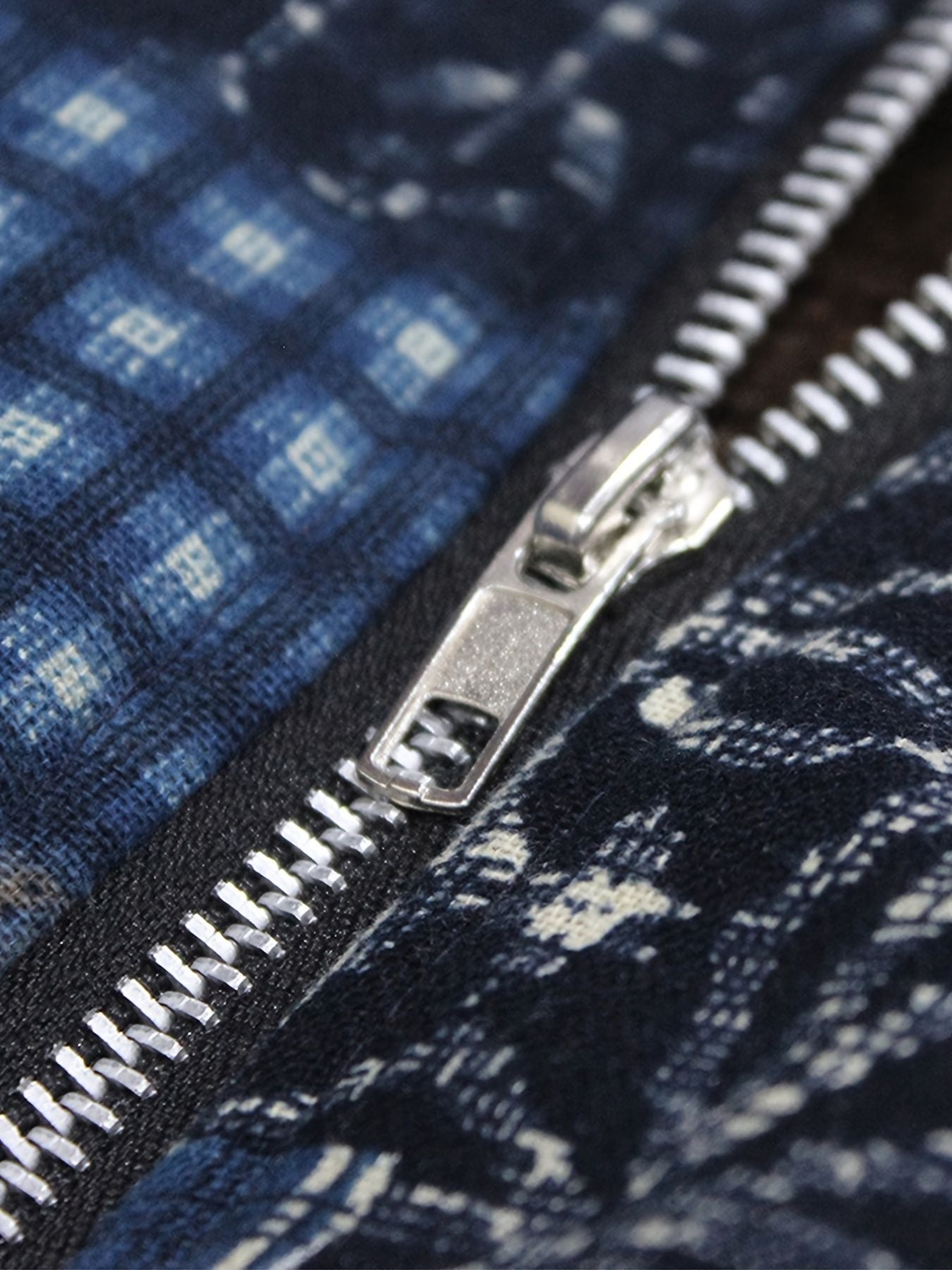 Plus Size Patchwork Print Hoodie Fleece Liner Thermal Coat; Women's Plus Long Sleeve Casual Coat