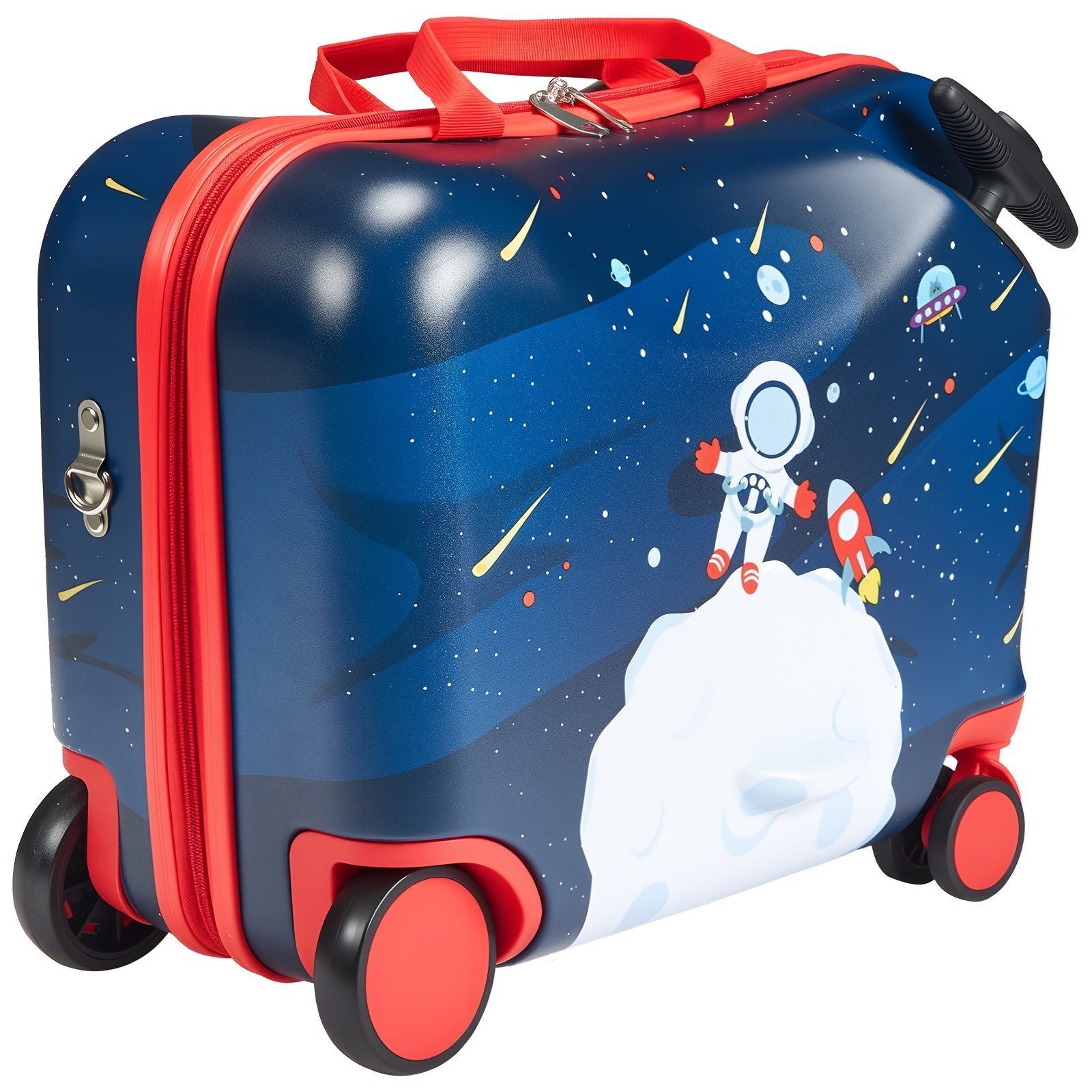Ride-on Luggage 18-inch Lightweight Kids Scooter Suitcase with Wheels