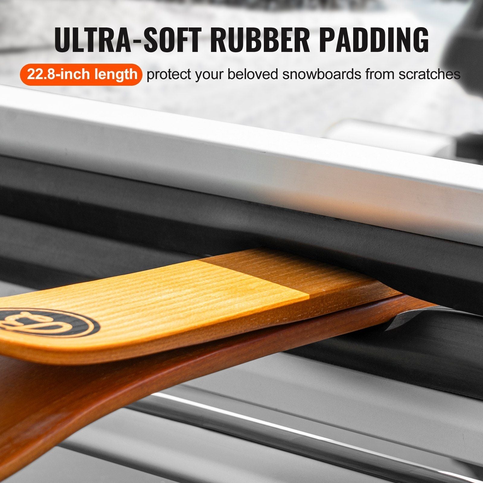 Ski Snowboard Roof Rack 31.7" Universal Ski Rack for Car Roof with Lock