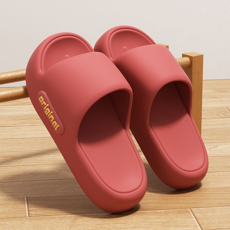 2025 Summer Platform Cloud Slippers Women Comfy Solid Color Soft Sole EVA Pillow Slides Woman Couple Non Slip Beach Flip Flops