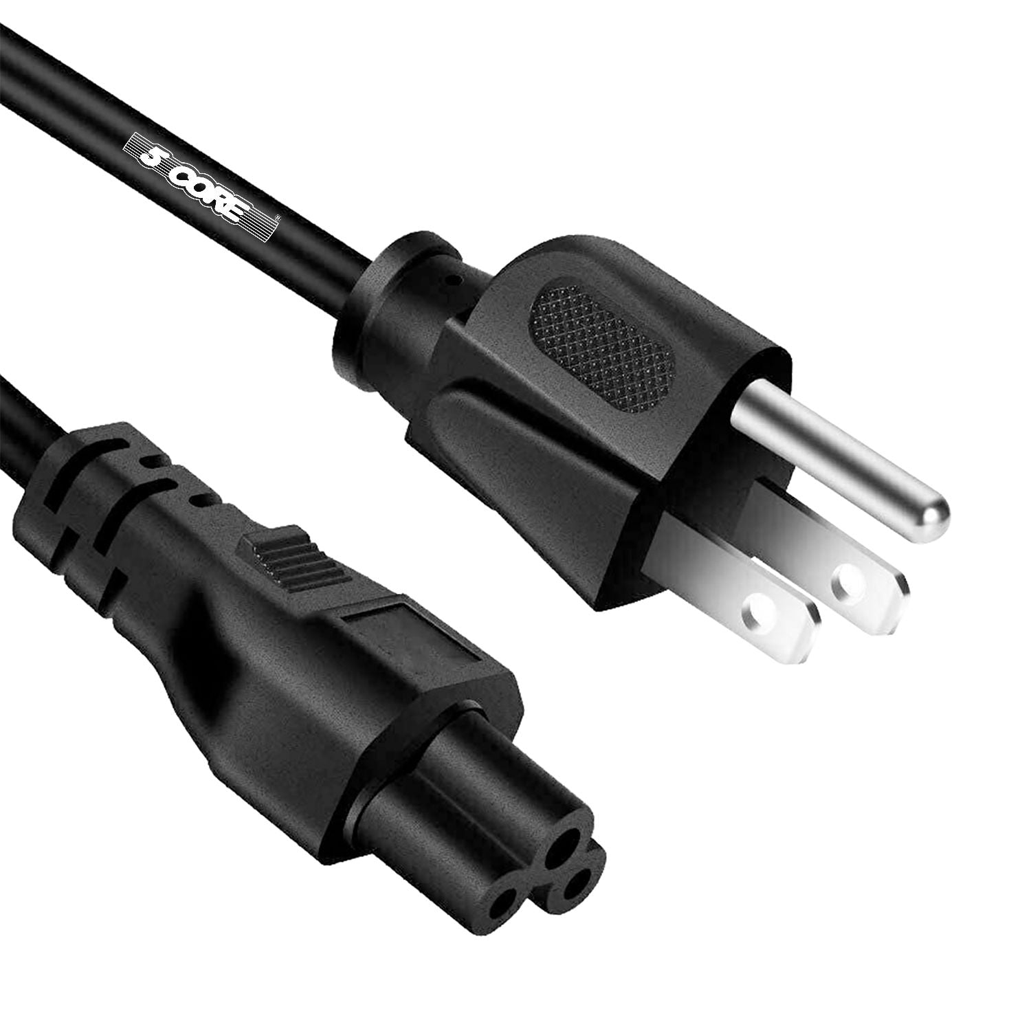 12ft 3 Prong Non-Polarized AC Wall Power Cable Cord for HP Dell Samsung Sony Asus Acer Toshiba Laptop Charger LED LCD Monitor Replacement Power Cord PL 1002