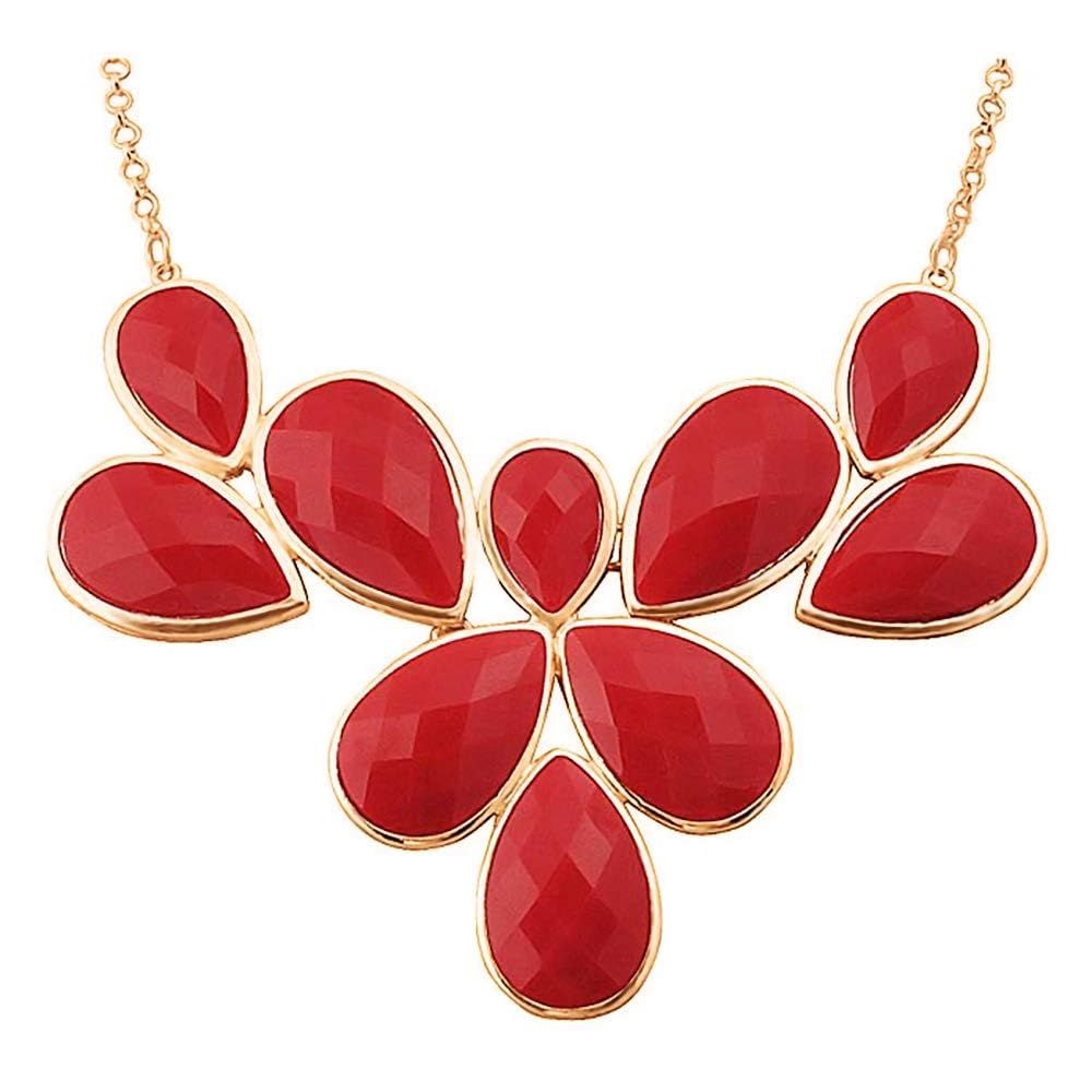 Jane Stone Fashion Statement Collar Necklace Vintage Openwork Bib Costume Jewelry