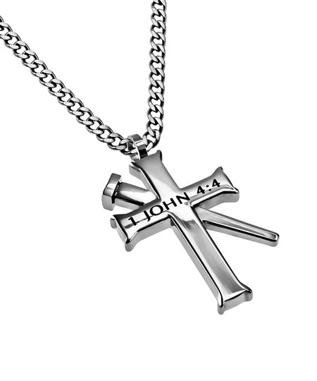 Established Silver Cross Necklace