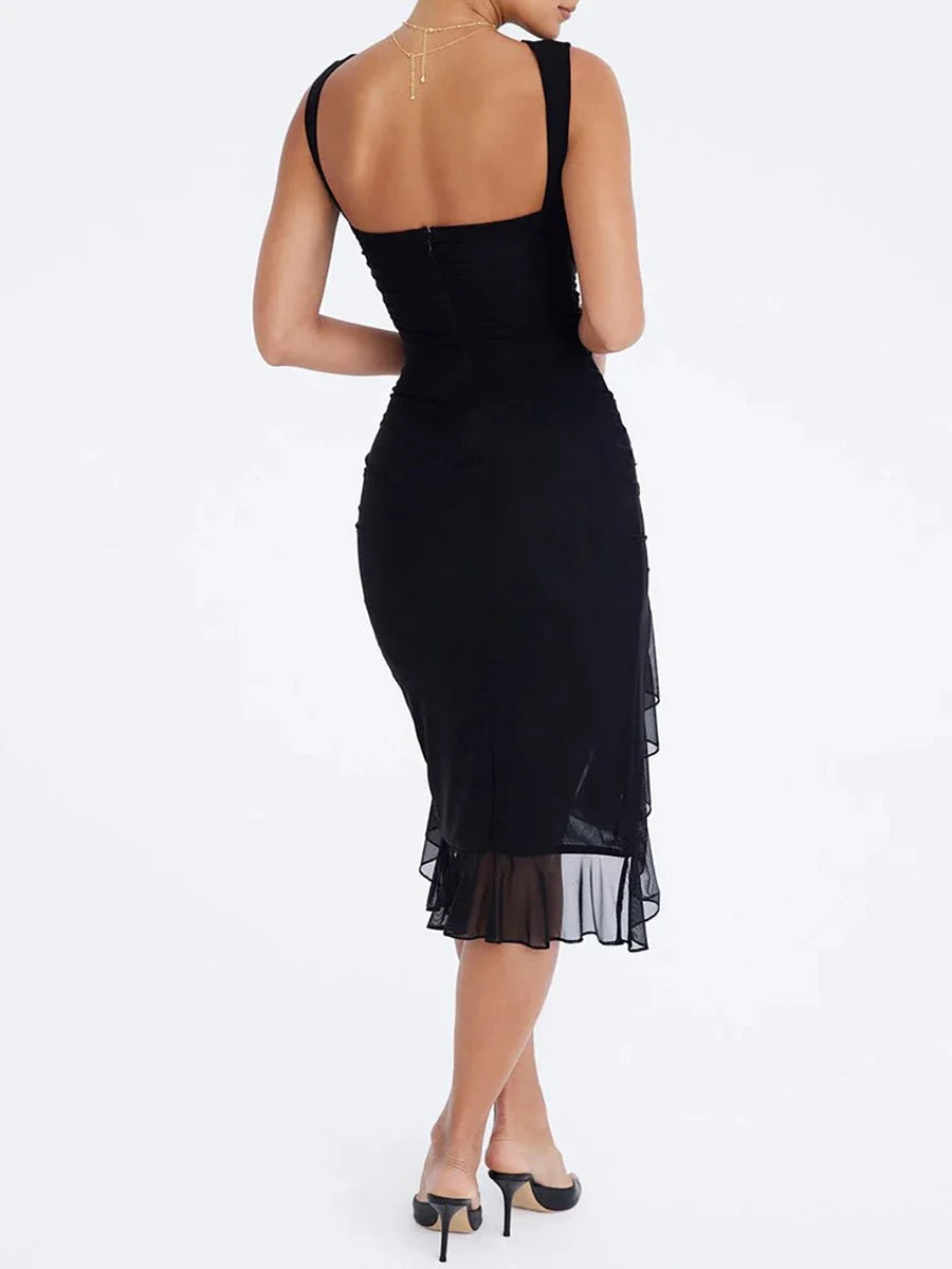 Ifeanyi Summer Slim Skinny Sleeveless Dress