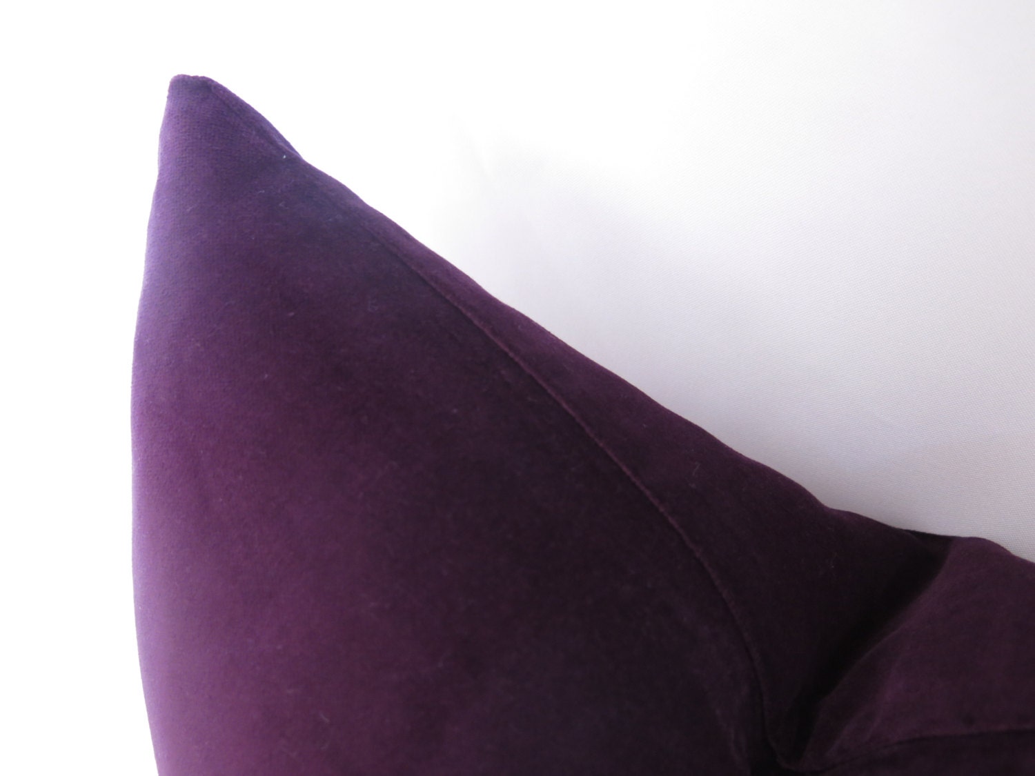 PLUSH Velvet Pillow Cover - Plum
