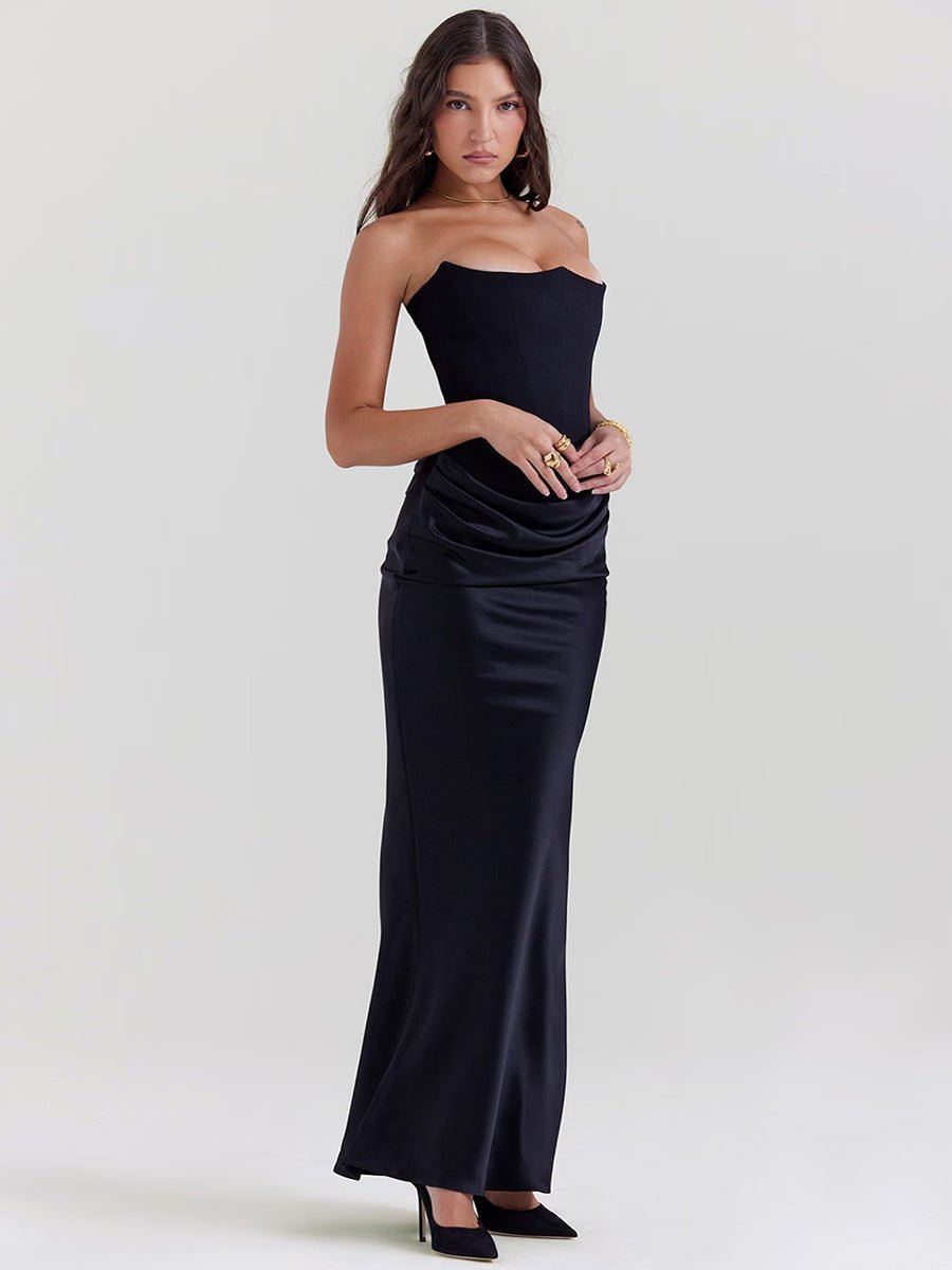 Isaiah Slim Tube Top Long Dress