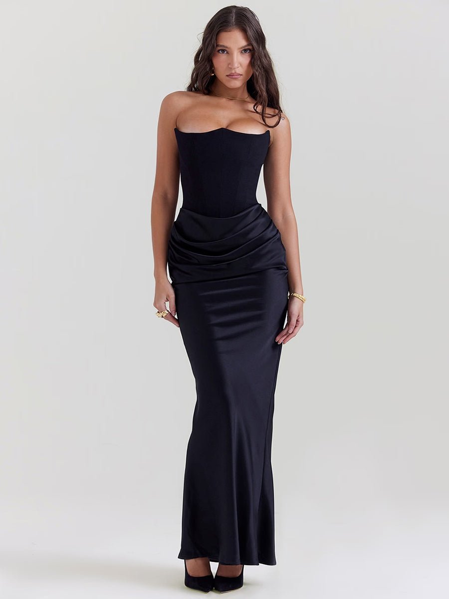 Isaiah Slim Tube Top Long Dress