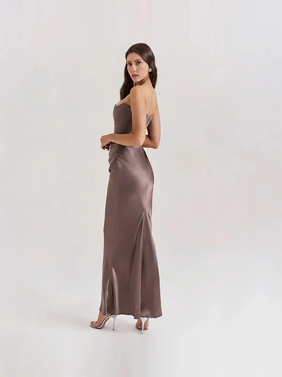 Isaiah Slim Tube Top Long Dress