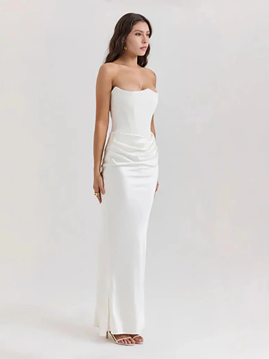 Isaiah Slim Tube Top Long Dress