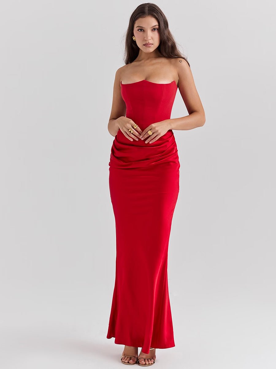Isaiah Slim Tube Top Long Dress