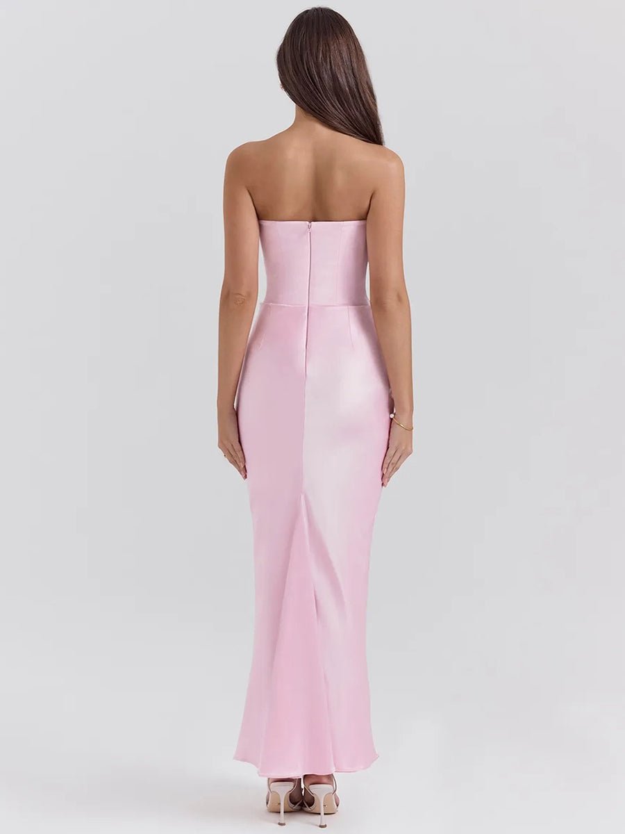 Isaiah Slim Tube Top Long Dress