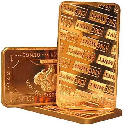 1 oz One Troy Ounce USA American Buffalo .999 Fine Copper Bullion Bar Ingot Cu Element CMCMINT