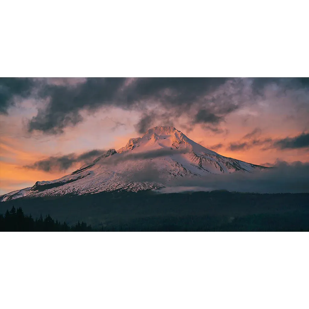 NORTH DRINKWARE Handblown Mt. Hood Tumbler