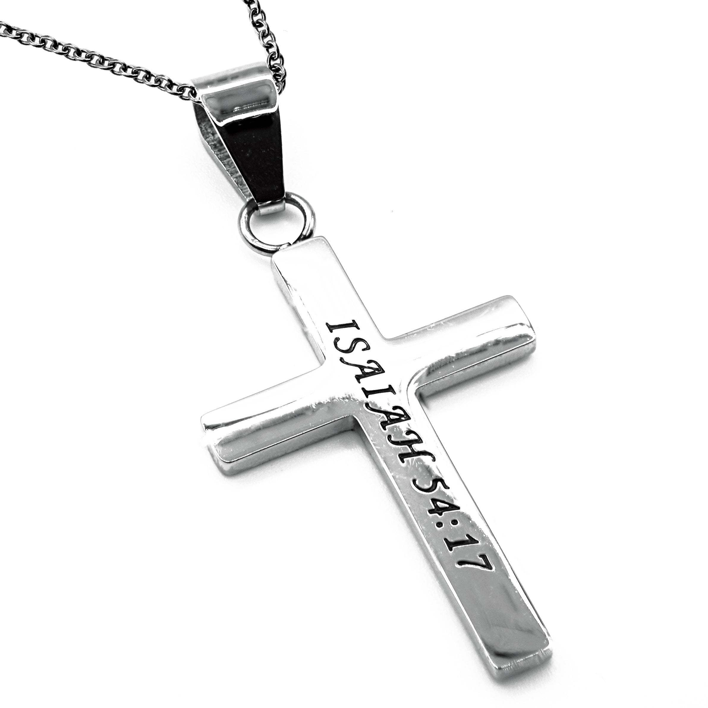 Women's CZ Cable Cross Necklace