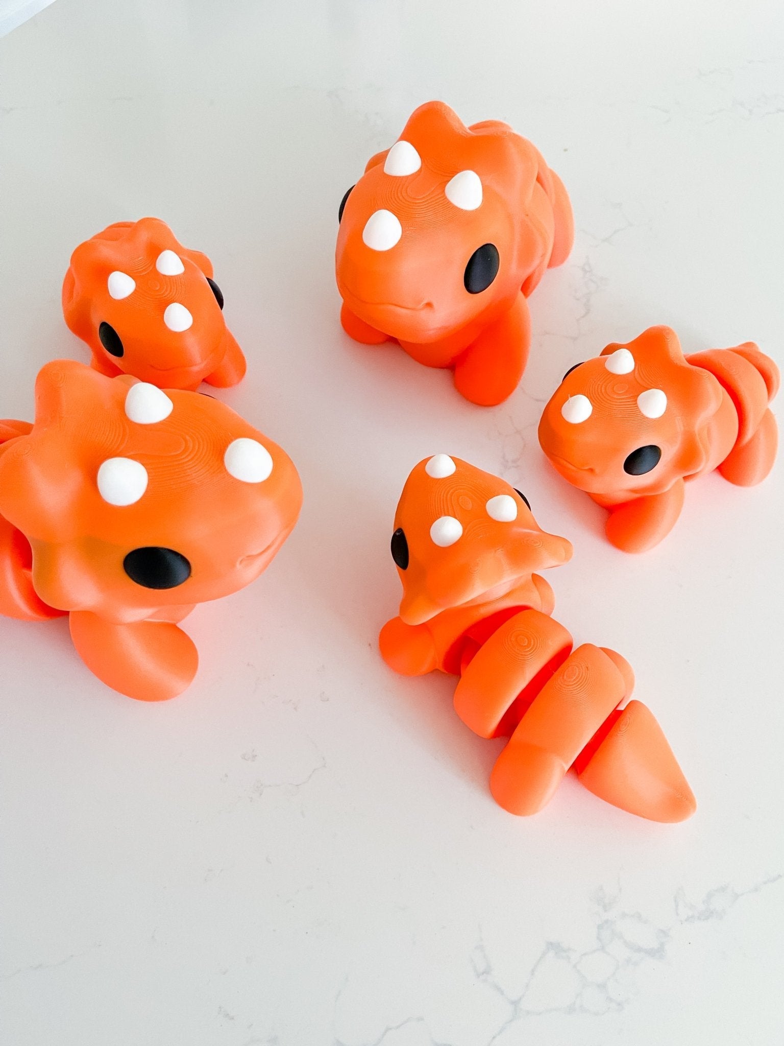 Oversized Chunky Triceratops - Pick your Color