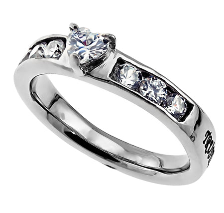 Princess Solitaire Ring