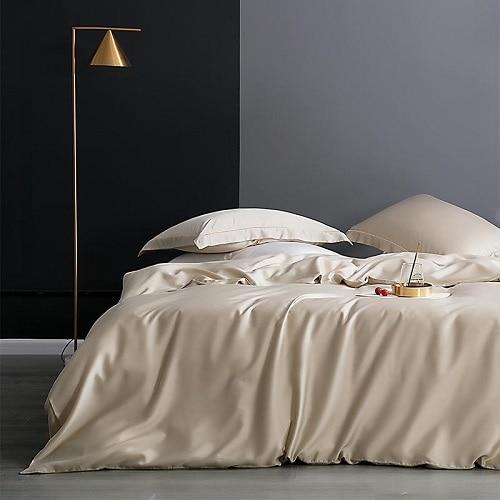 Karen Solid Color Lyocell Duvet Cover Set