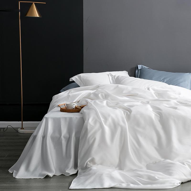 Karen Solid Color Lyocell Duvet Cover Set