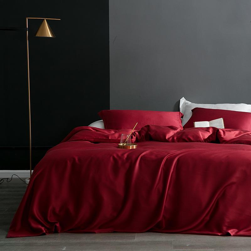 Karen Solid Color Lyocell Duvet Cover Set