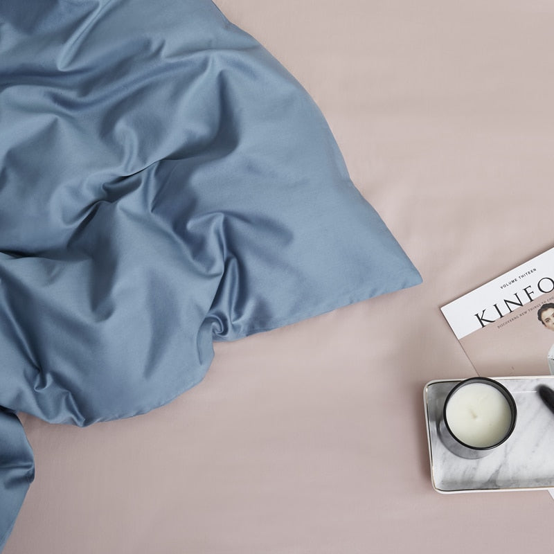 Zenith Grace Silk Duvet Cover Set (Premium Egyptian Cotton) 600TC