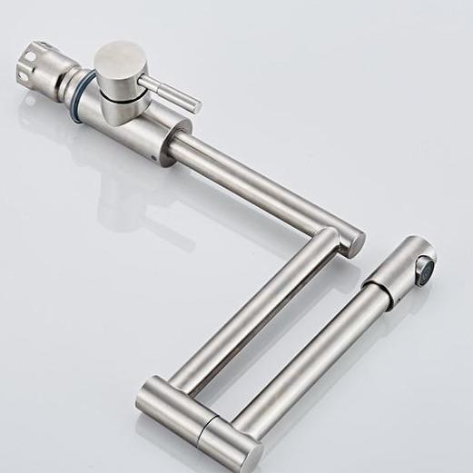 Edison Single-Hole Retractable Folding Kitchen Sink Faucet