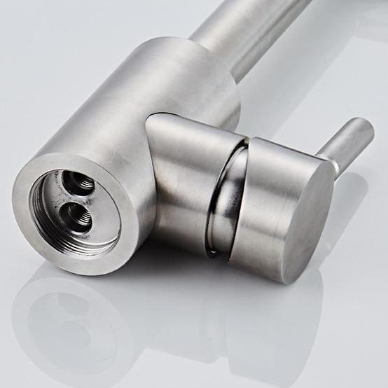 Edison Single-Hole Retractable Folding Kitchen Sink Faucet