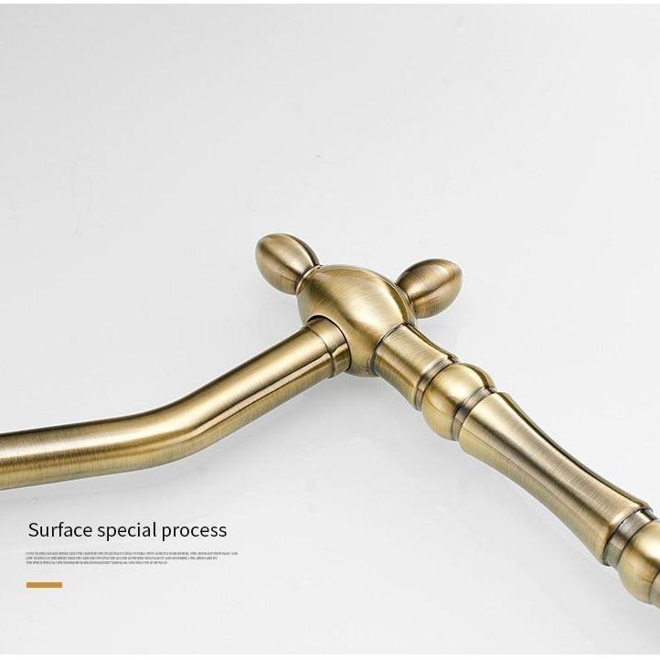 Galileo Galilei Swivel Spout Single-Hole Dual-Handle Kitchen Sink Faucet