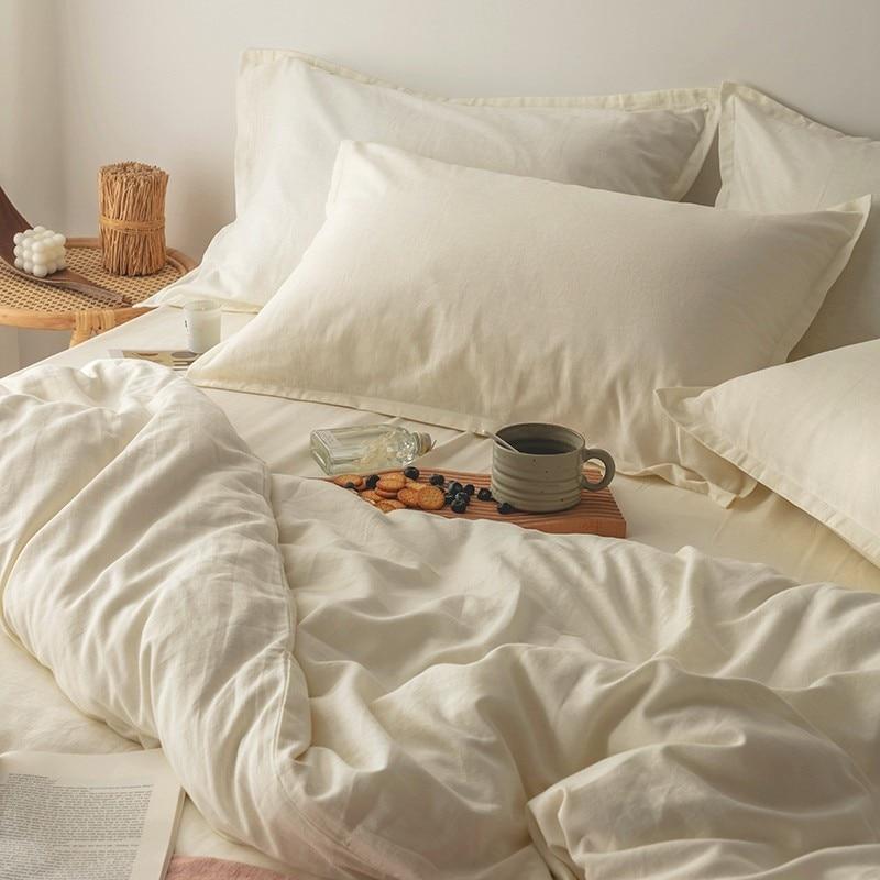 Emma Duvet Cover Set With Ropes 55% Cotton 45% Linen