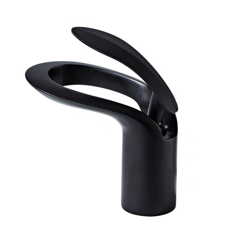 LunaMist Modern Single Handle Vessel Bathroom Faucet with Round Hollowing Design