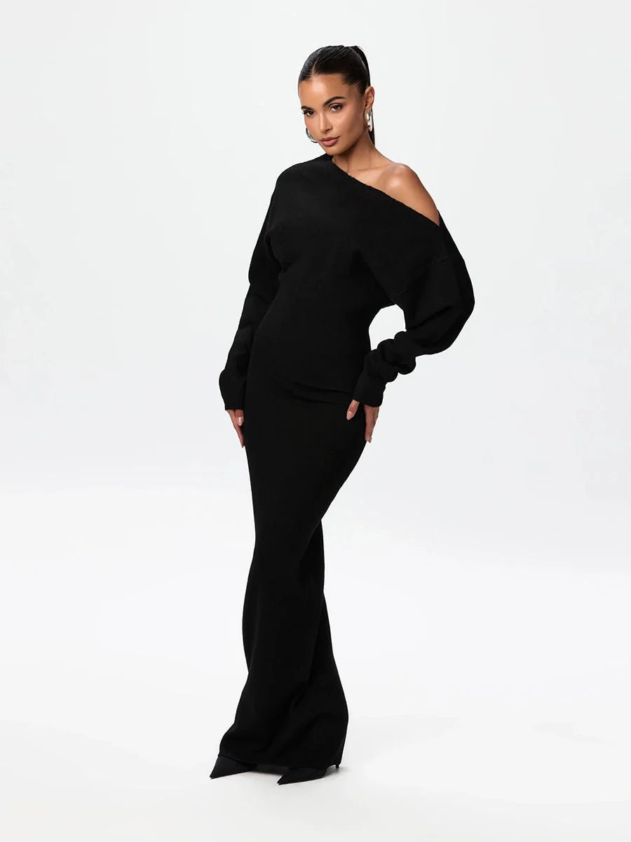 Stella Knitted Dress Evening: Knitted Elegance